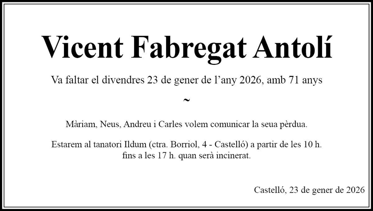 Vicent Fabregat Antolí