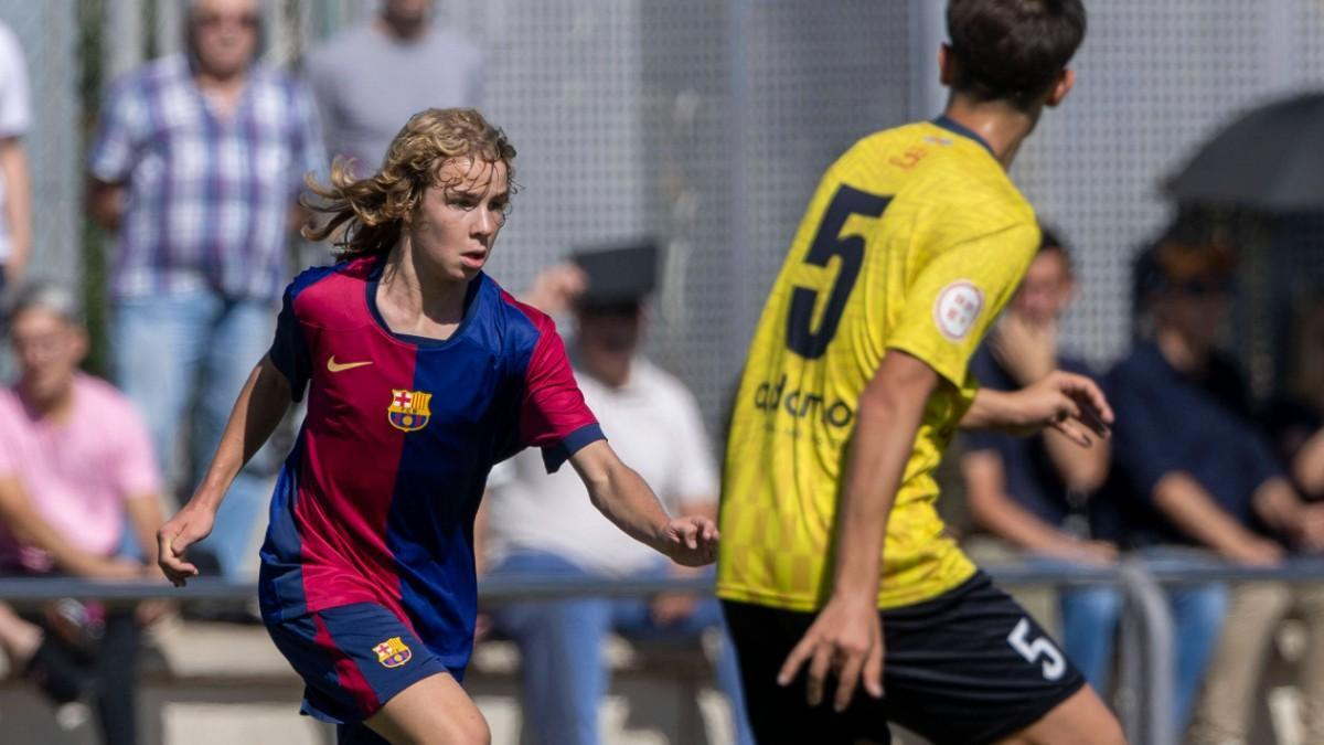 Michal Zuk es uno de los cadetes de mayor proyección de la cantera del Barça