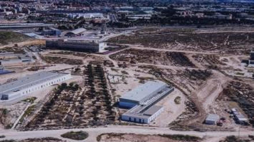 Vista aérea de la zona de ampliación del campus.