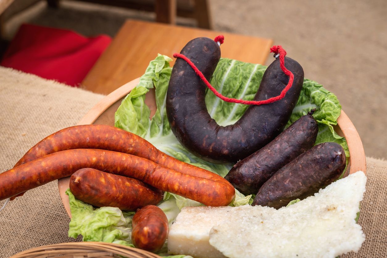 Chorizo y morcilla