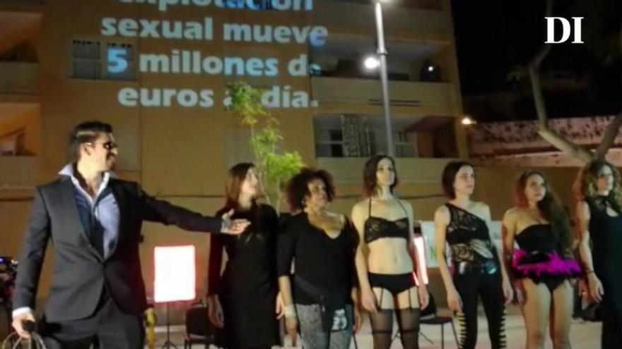 'Performance' contra la trata de blancas en Ibiza