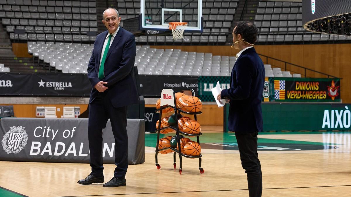 Juanan Morales y Carles Dagà, durante la presentación del acto