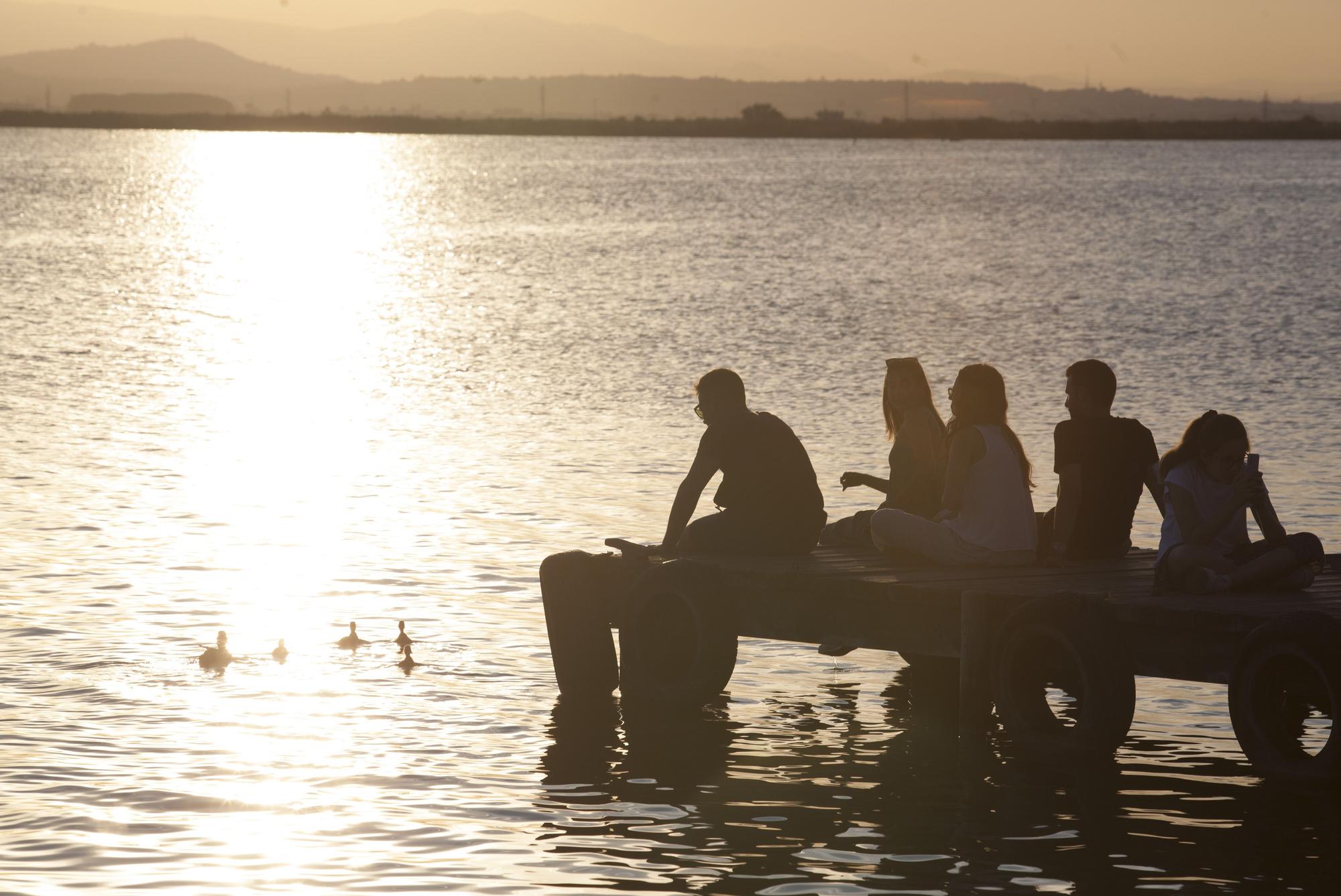 Atardeceres en el embarcadero de l'Albufera de Valencia