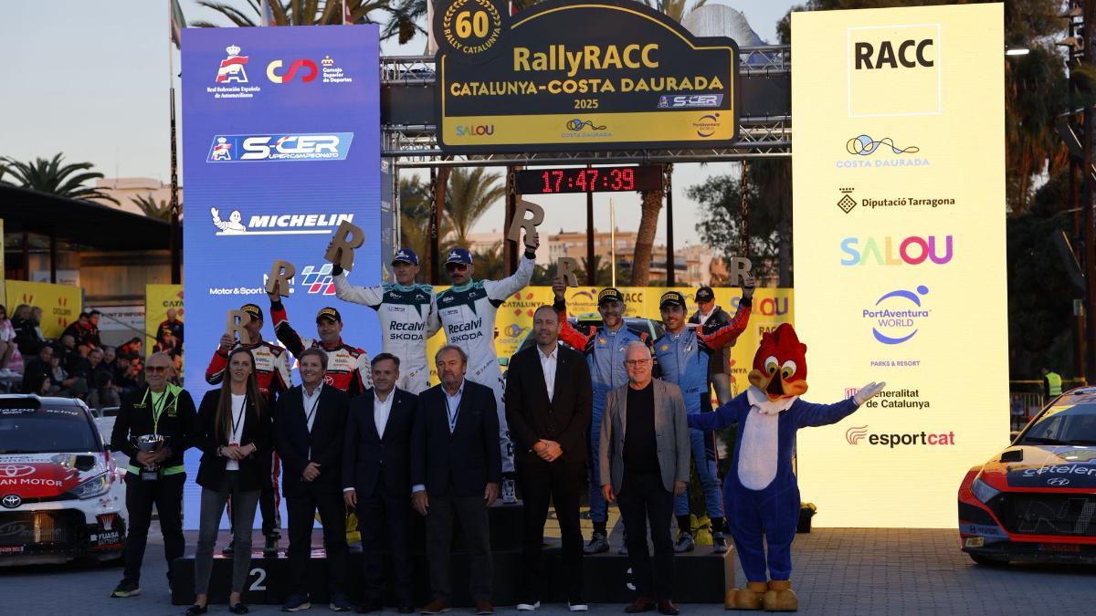 'Cohete' Suárez y Alberto Iglesias (Skoda), campeones del RallyRACC y del S-CER