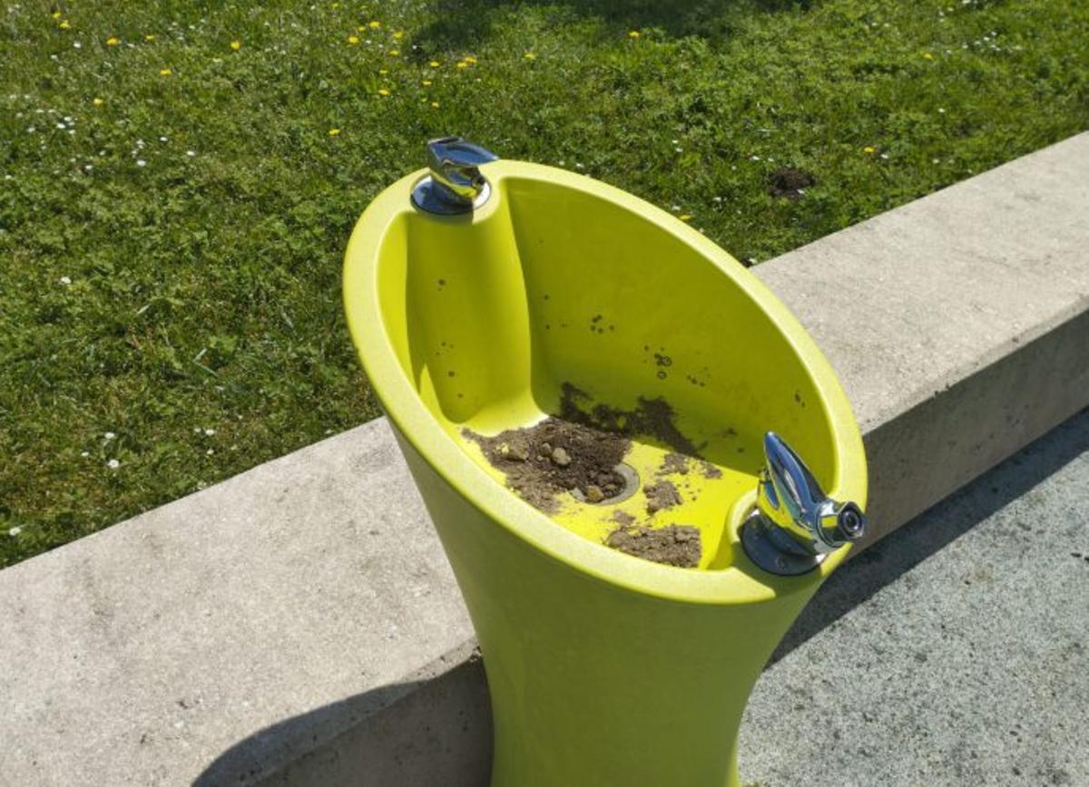 Fuentes en los jardines sin agua. | L.D.