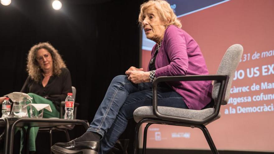 Manuela Carmena defensa a Manresa cuidar i fer evolucionar la democràcia