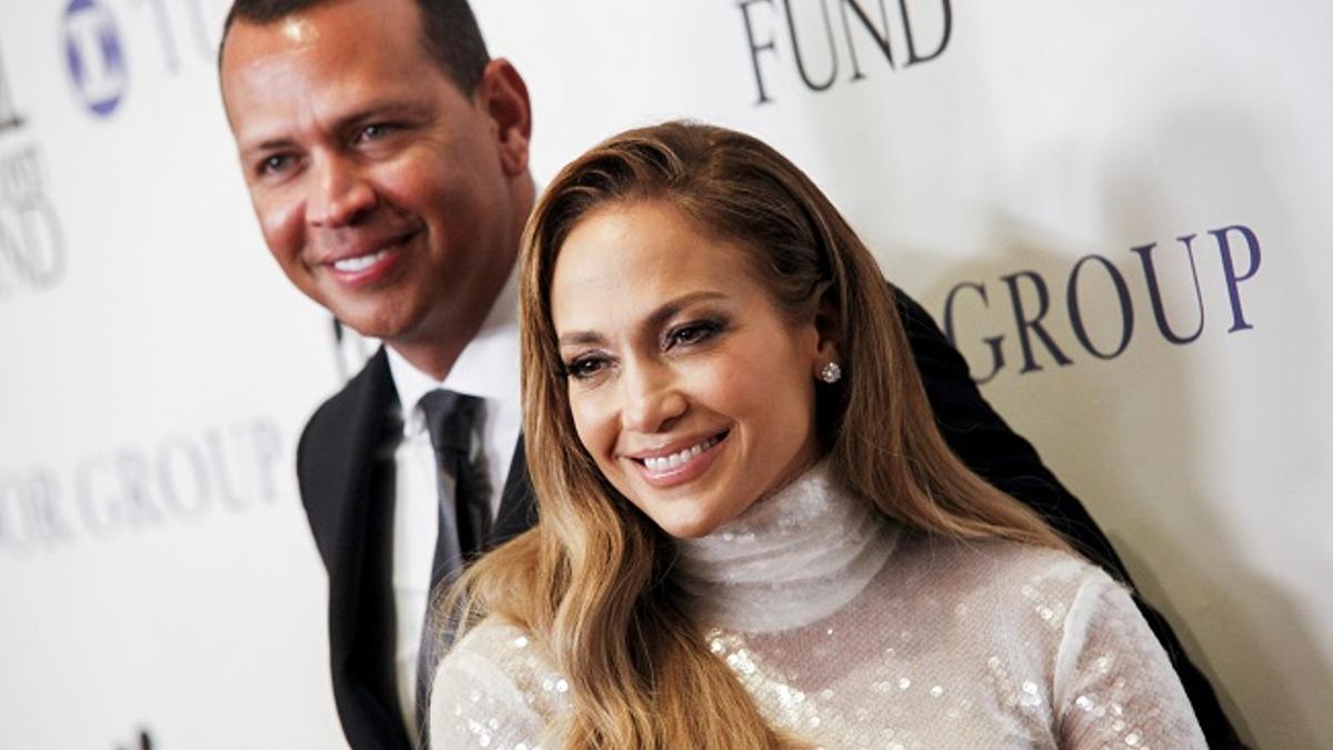 Jennifer Lopez y Alex Rodriguez posan en una gala en Nueva York