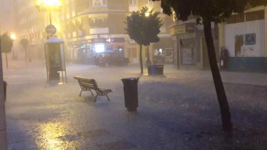 Granizada en Oviedo