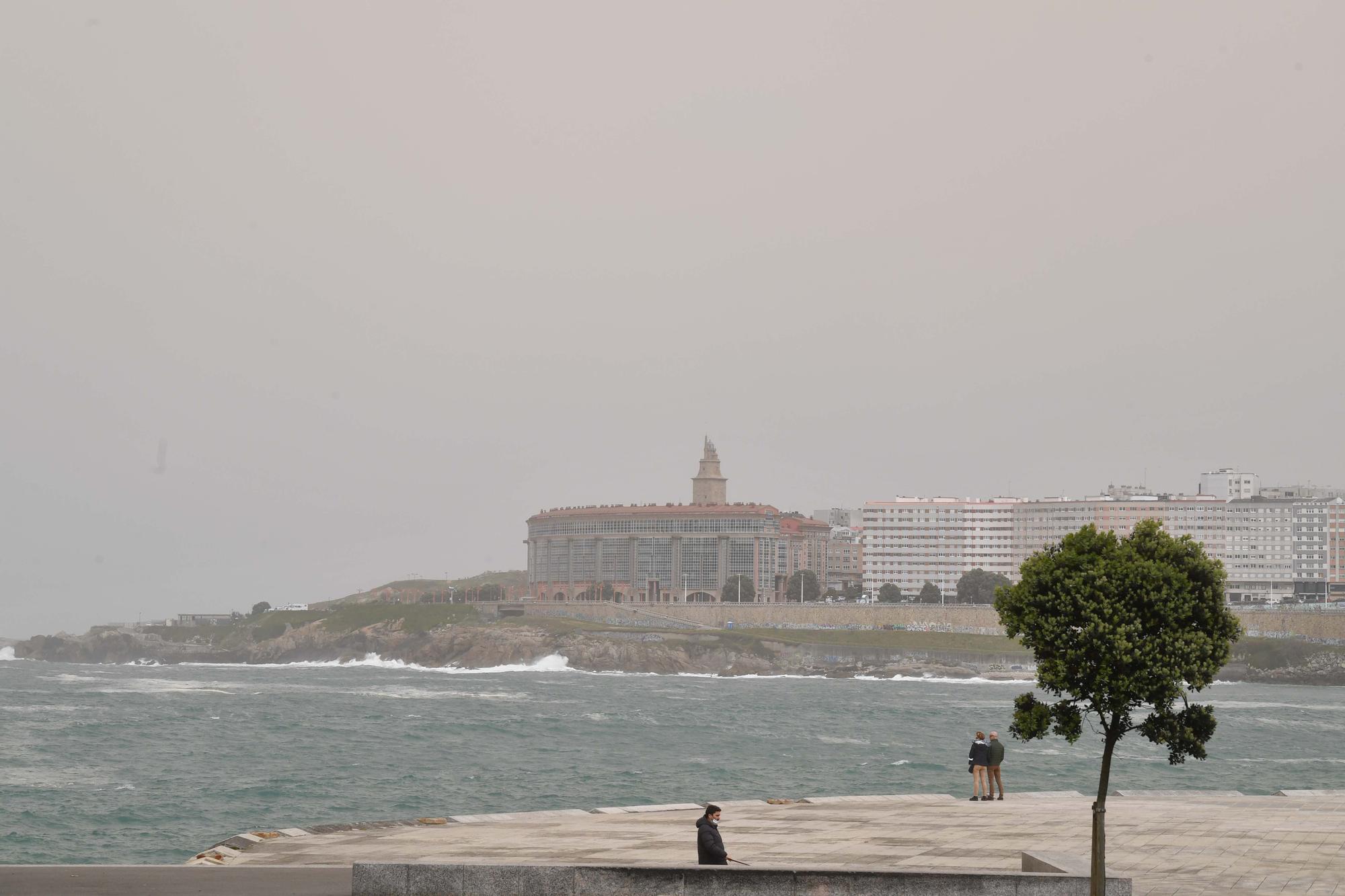 La calima provoca un empeoramiento de la calidad del aire en A Coruña