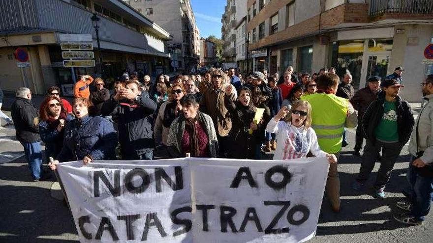 Manifestación de noviembre por la calle Madrid. // G. Santos