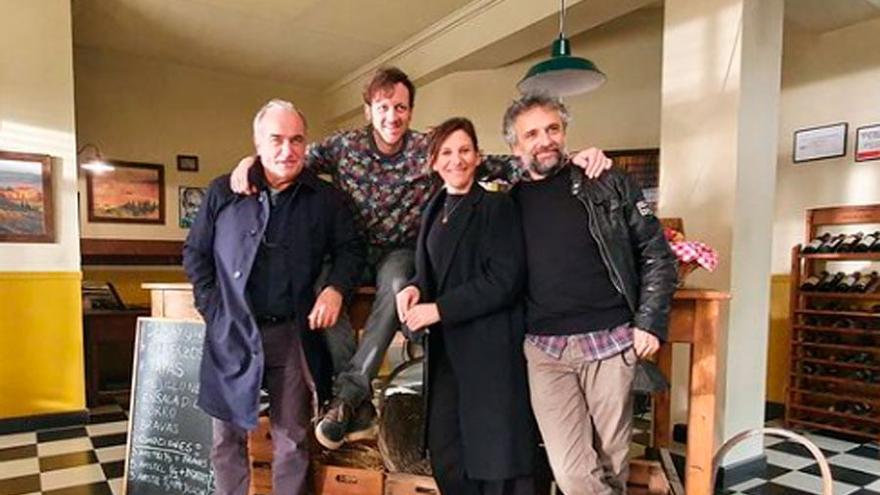 El elenco principal de &#039;Toscana&#039;, la película rodada en Segorbe.