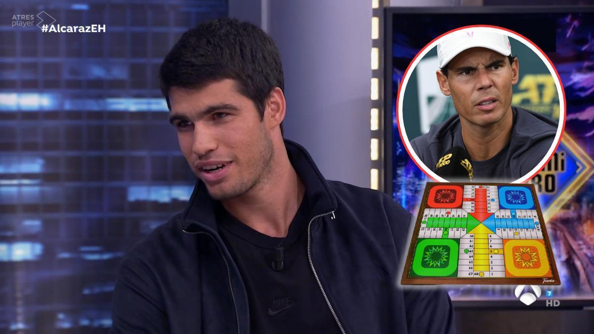 Carlos Alcaraz revela cómo se toma Rafa Nadal las derrotas, en 'El Hormiguero'.