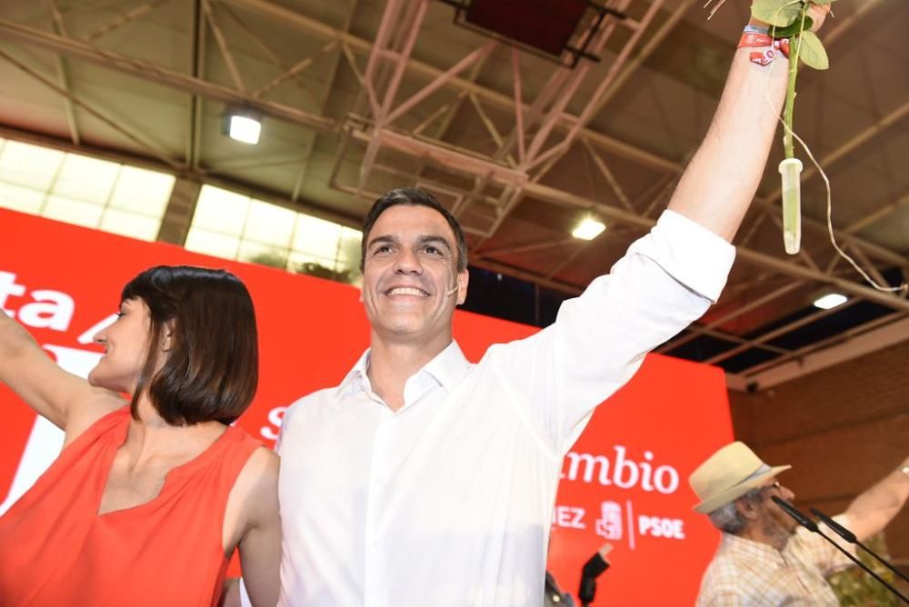 Mitin de Pedro Sánchez en Murcia