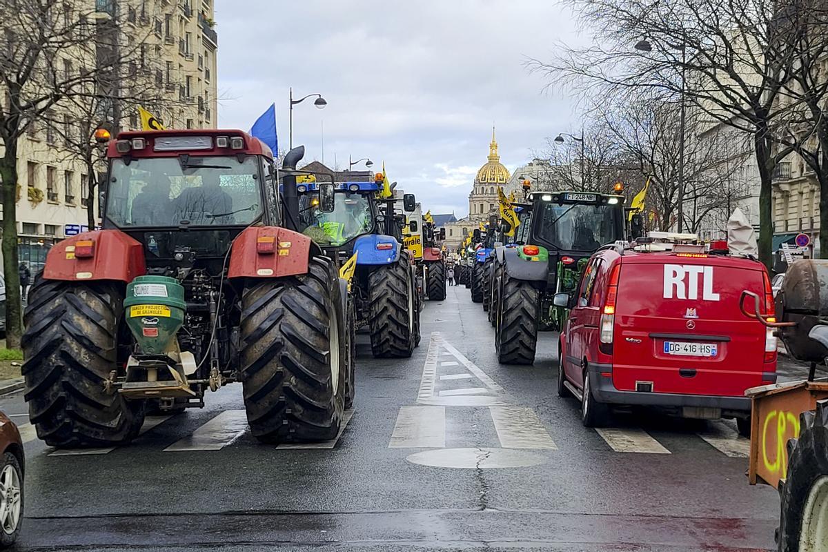 Protestas en Bruselas a las puertas del Consejo Europeo de ministros de Agricultura
