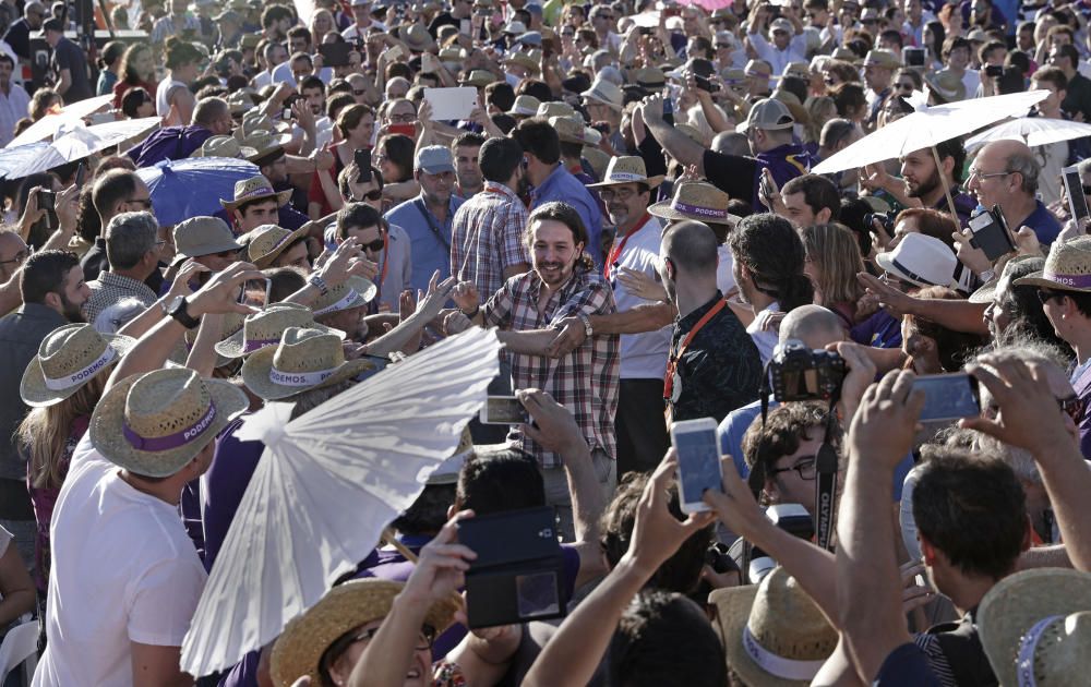 Wahlkampf: Pablo Iglesias auf Mallorca