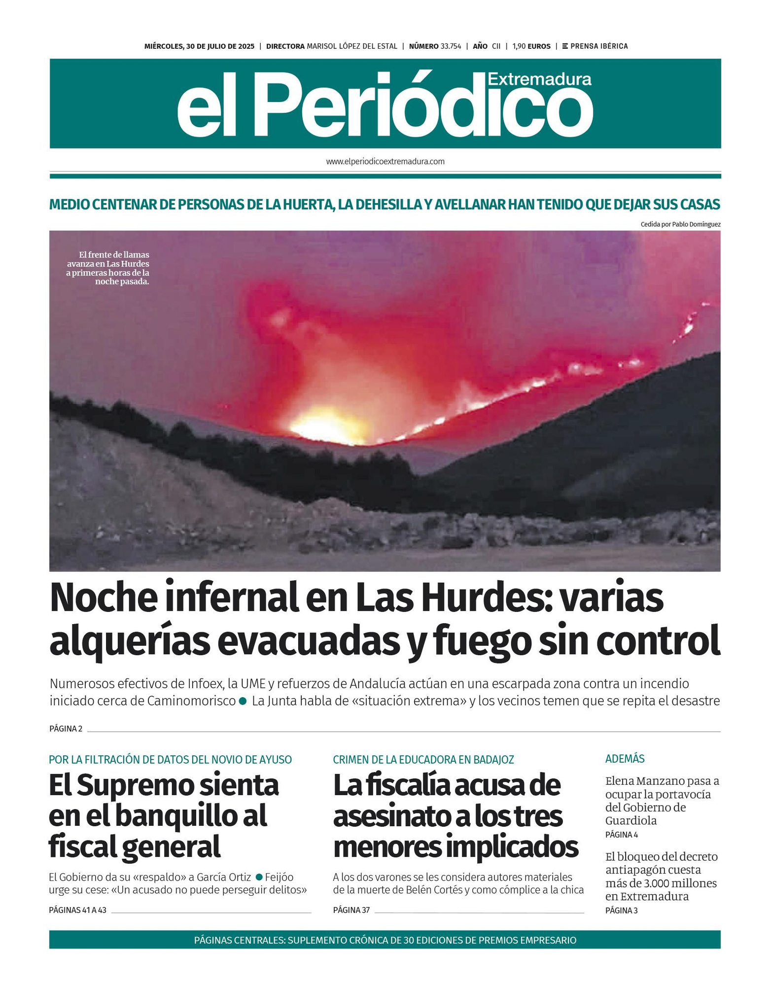Consulta la portada correspondiente al día 30 de julio de 2025