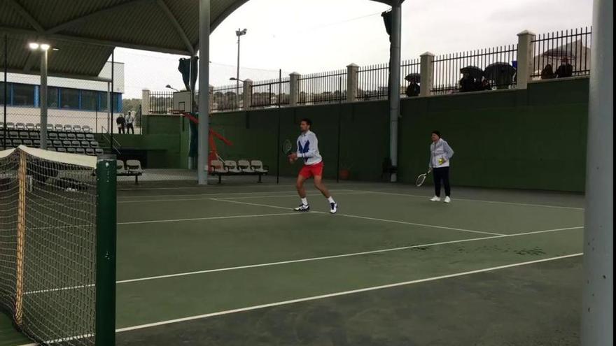 Así se entrena Novak Djokovic en las pistas de Torremolinos