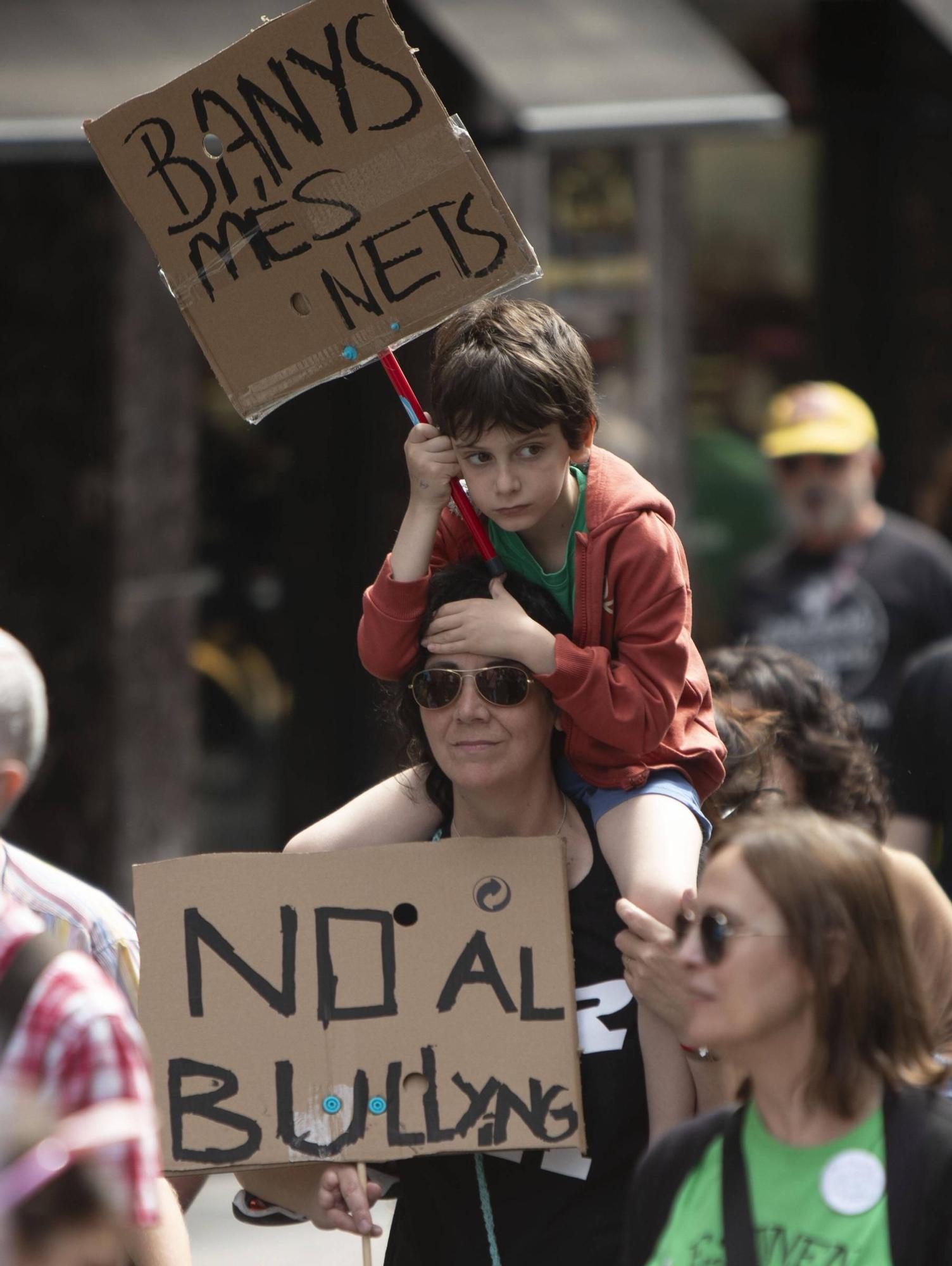 La huelga educativa en València, en imágenes