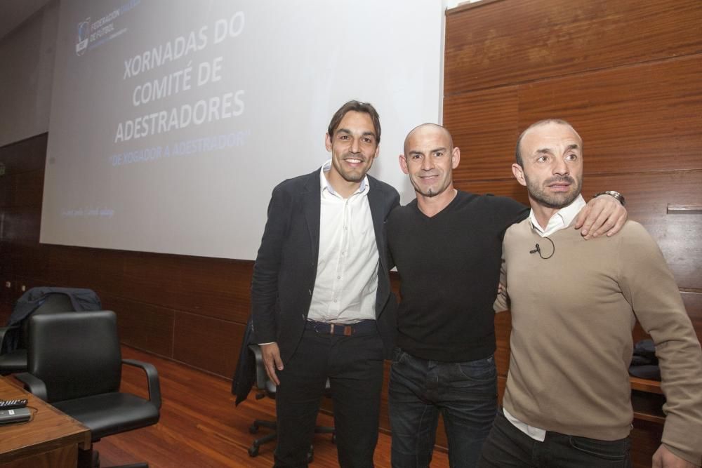 Paco Jémez, en una conferencia en A Coruña