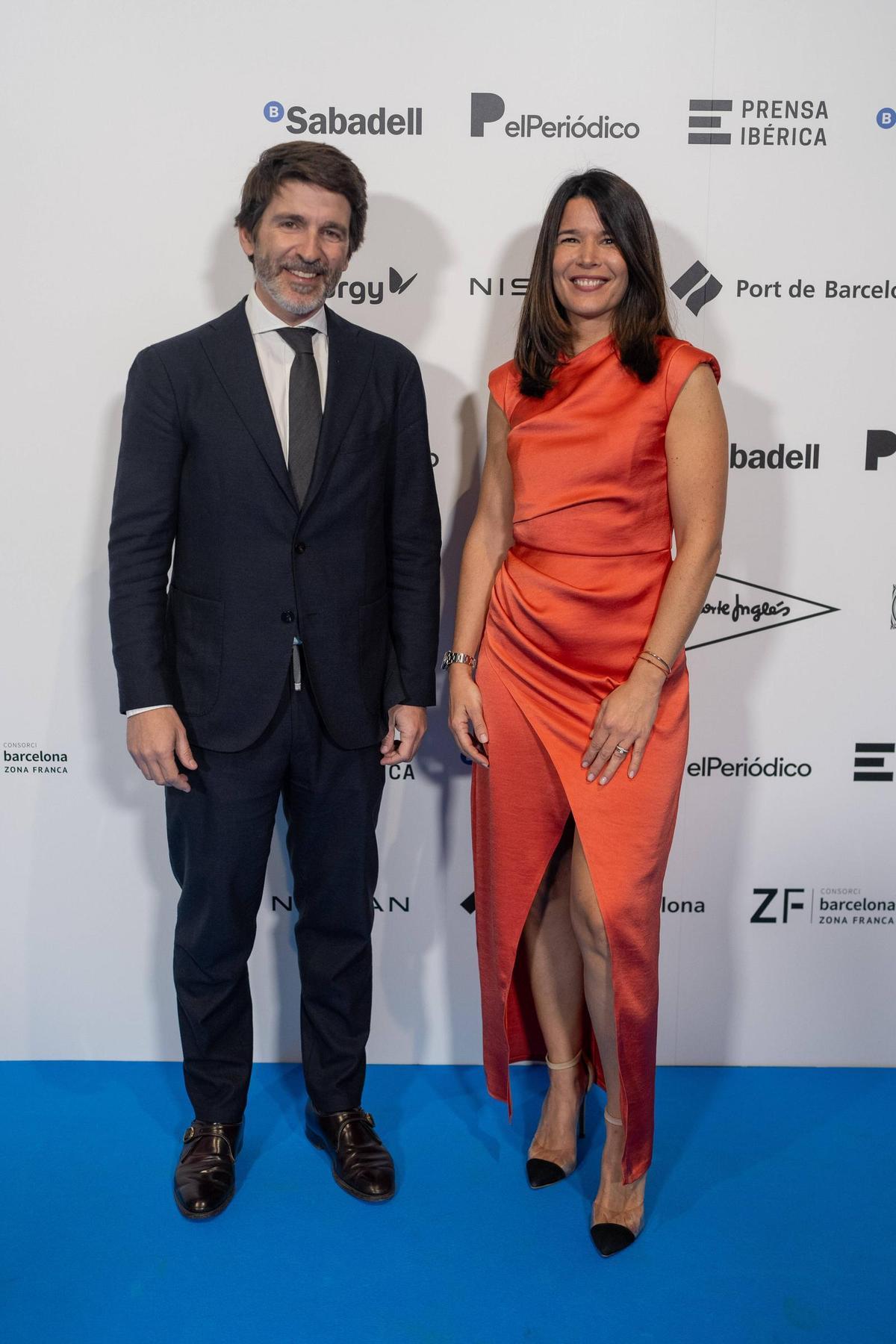 Sergi Guillot, director general de Prensa Ibérica, y Lisi del Castillo, directora de Rita Miller Atelier
