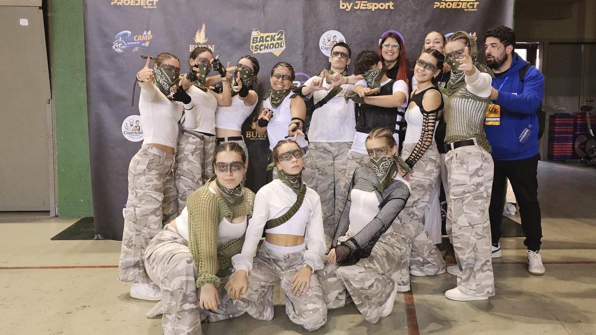 El grupo Ataraxia, durante una de las competiciones.