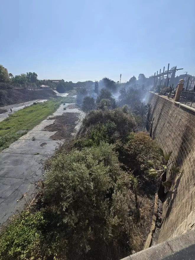 Así ha quedado el barranco de Manises tras el incendio que se ha cobrado la vida de un hombre