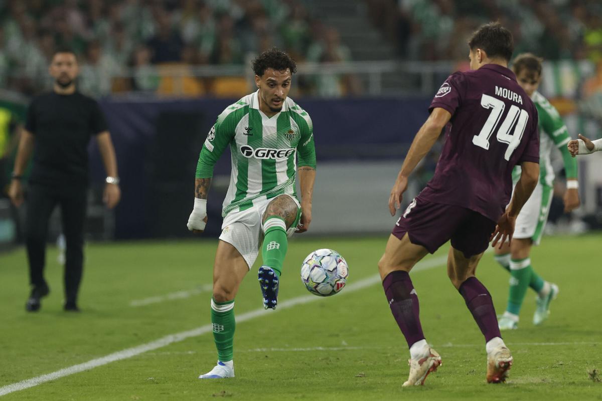 Una imagen del Real Betis - Oporto. Una imagen del Real Betis - Oporto.