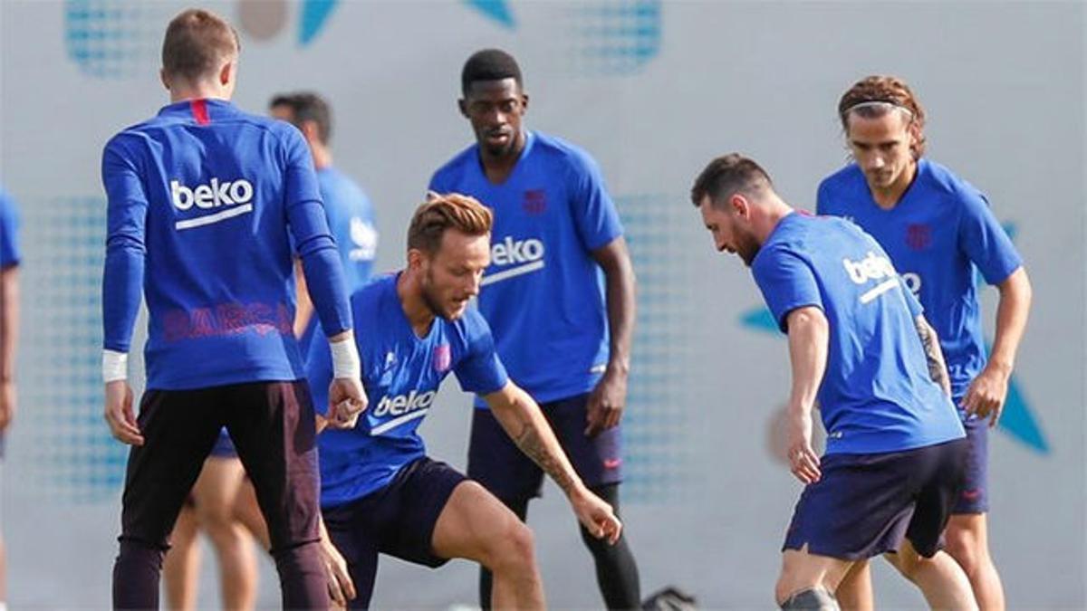 Último entrenamiento antes del encuentro ante el Villarreal