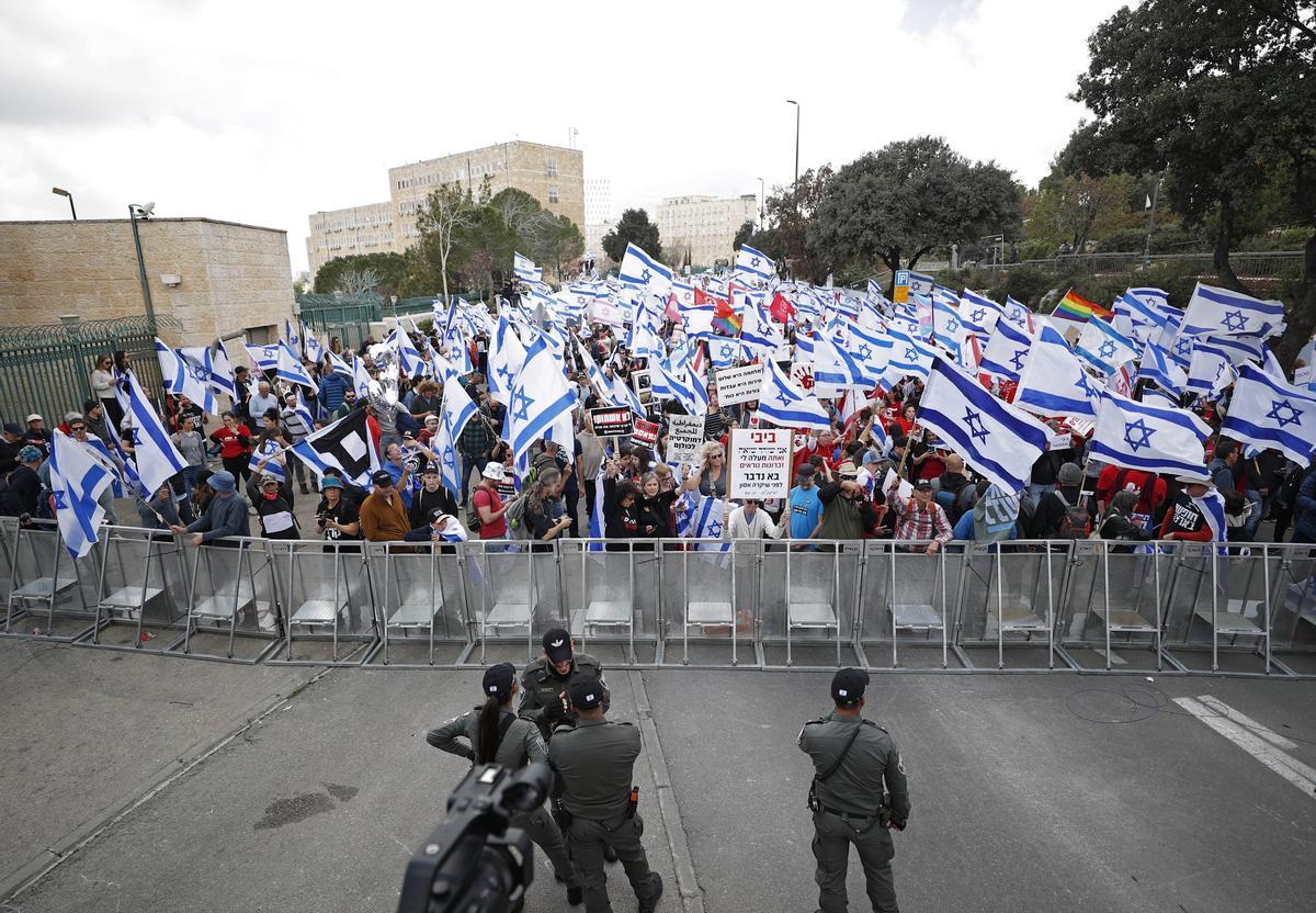 Nueva jornada de protestas en Israel contra la reforma judicial de Netanyahu