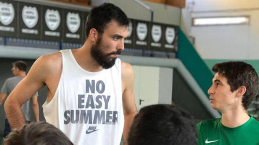 Pierre Oriola, en el Nike Camp de Andorra