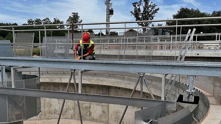 Estat de les obres de la depuradora de Moià, fa uns dies