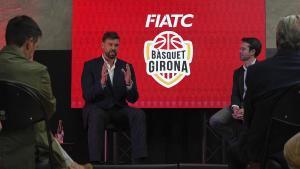 Marc Gasol, durant lacte avui, explicant els motius de lacord