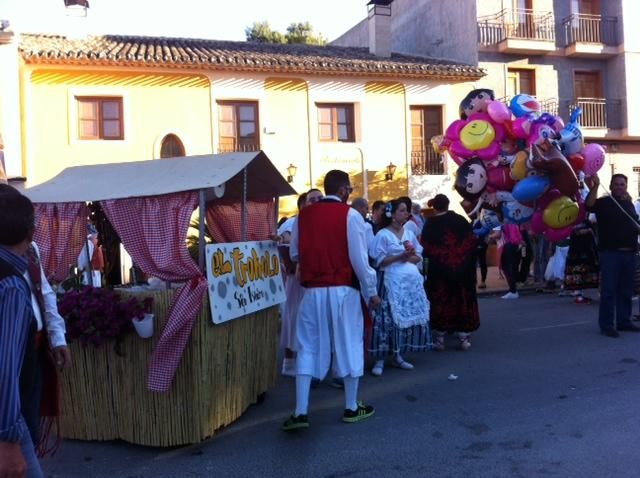 Desfile de Carrozas de San Isidro en Mula