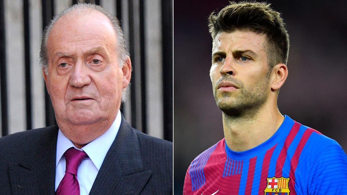 El rey Juan Carlos I y Gerard Piqué