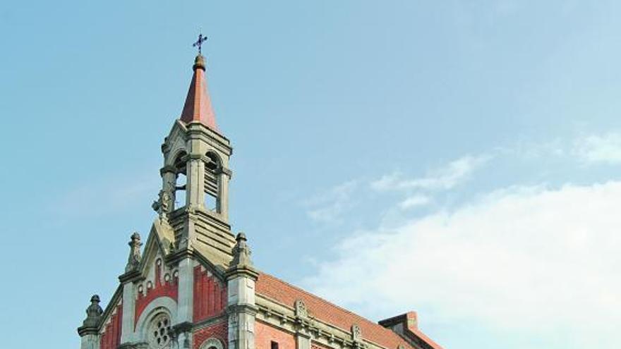 La iglesia de Santa Bárbara de Coruño.