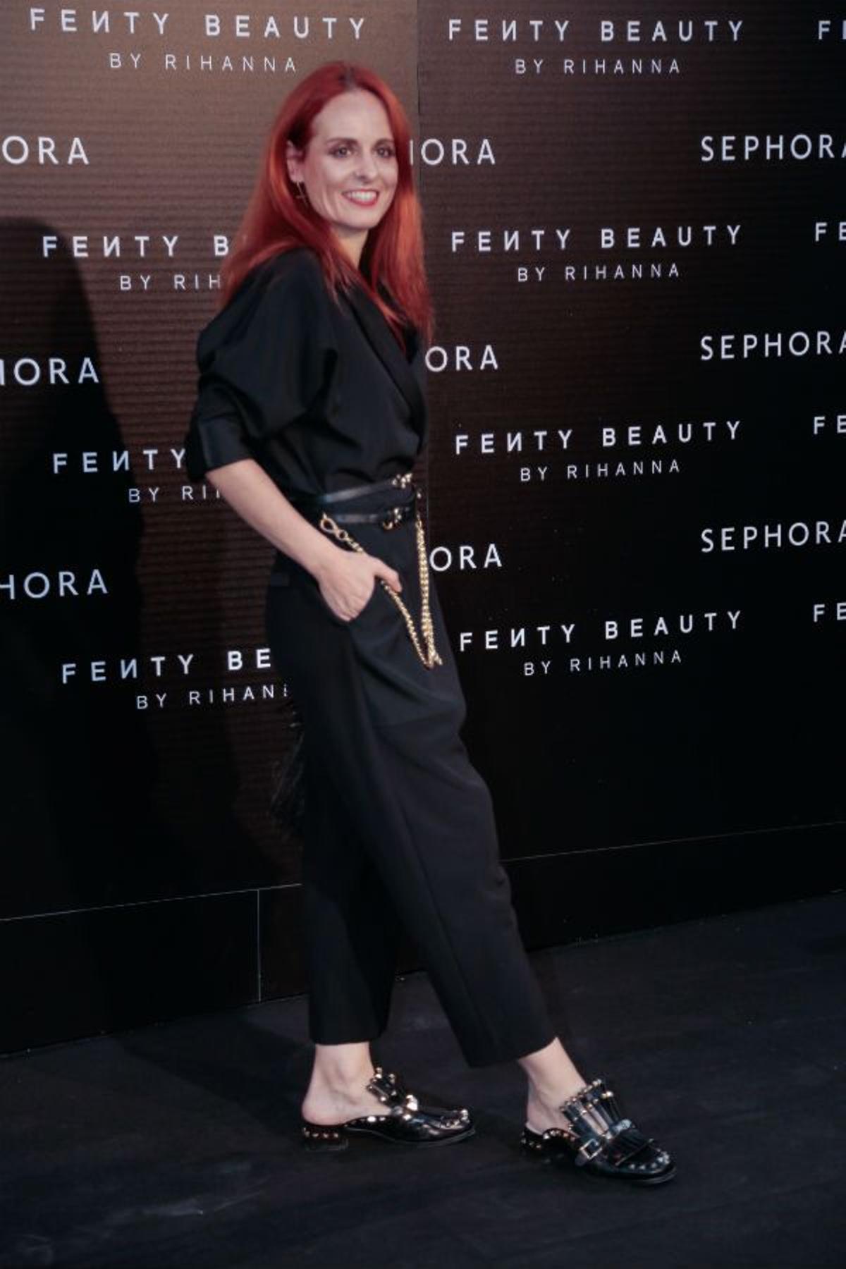 Ana Locking en la presentación de Fenty Beauty