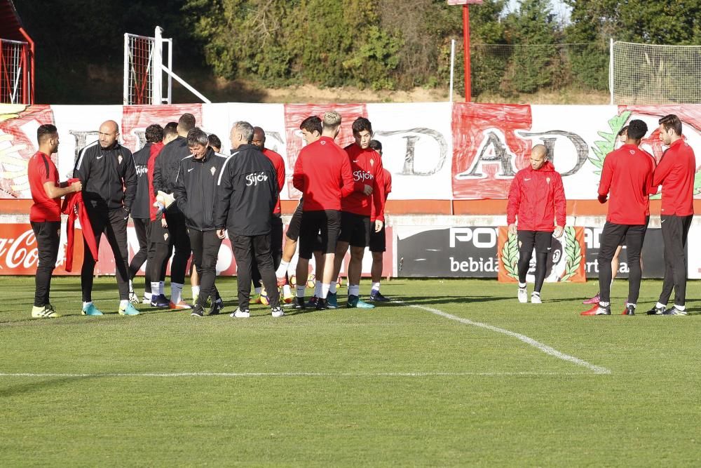 Entrenamiento del Sporting