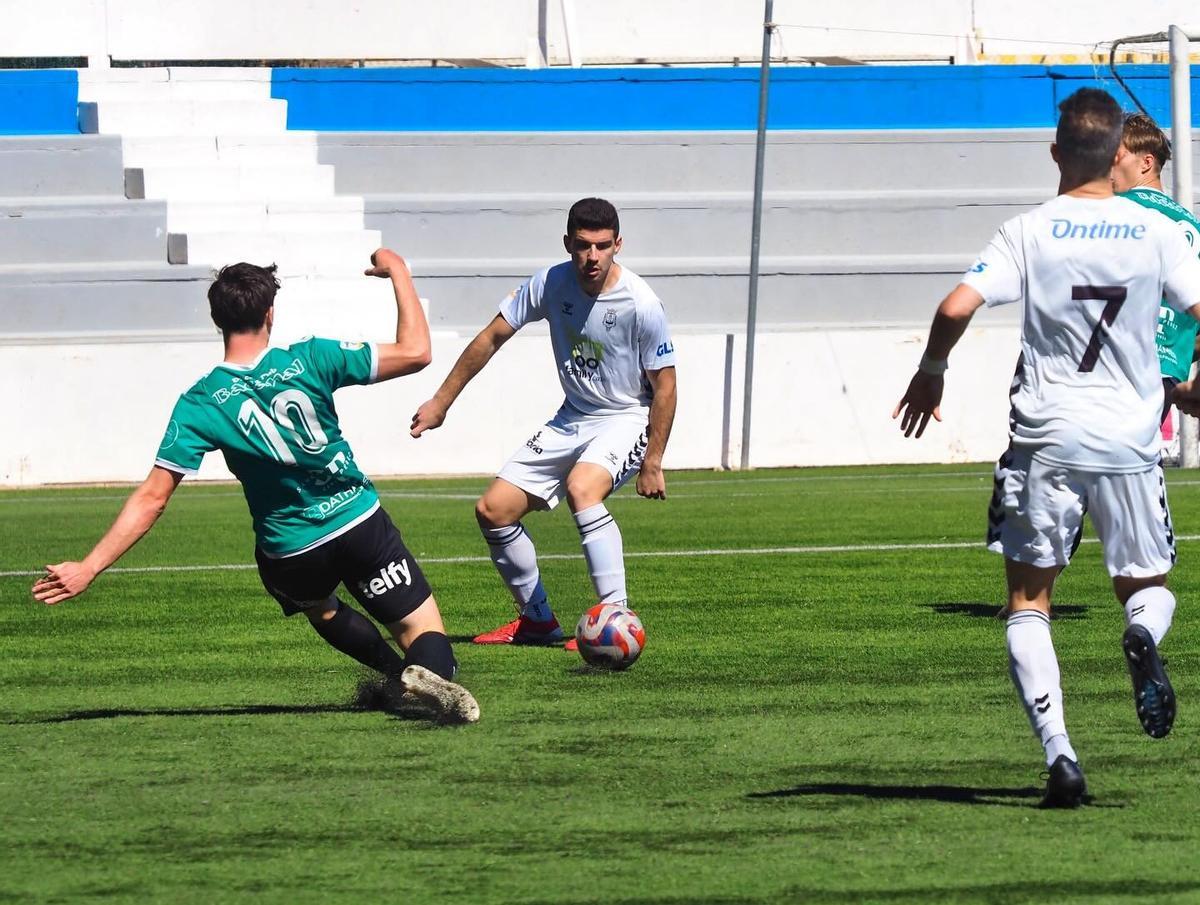 El CD Olímpic en el partido contra el Thader en la Murta.