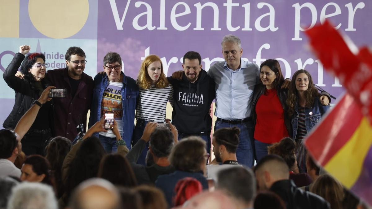 Cierre de campaña de Unides Podem.