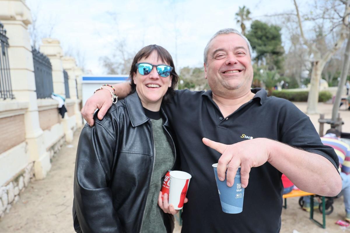De fiesta en el recinto.
