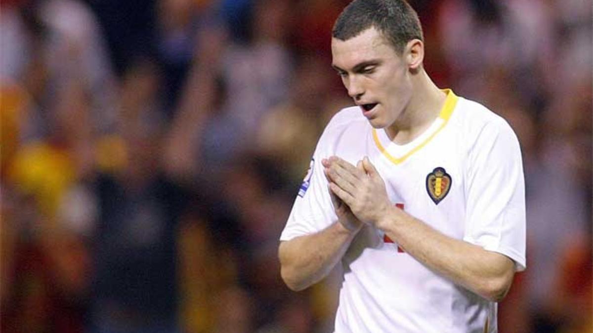 Thomas Vermaelen, en un partido con la selección de Bélgica