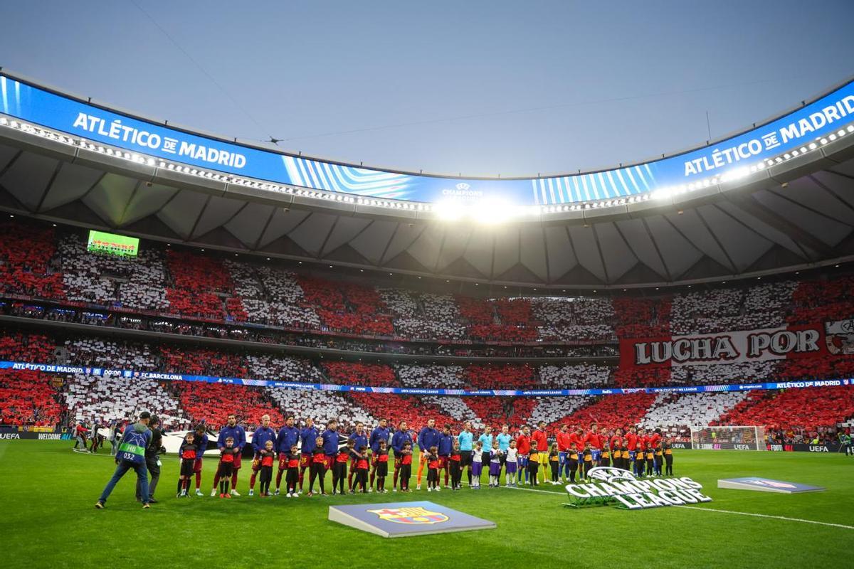 Las mejores imágenes del Atlético - Barça de Champions League