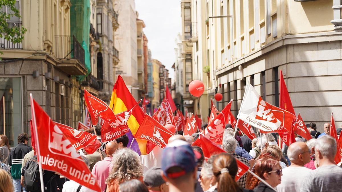 Manifestación del Primero de Mayo en Zamora.