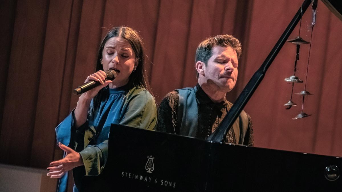 Lina y Marco Mezquida presentaron su primer disco a dúo 'O Fado' este viernes en el Conservatori Liceu