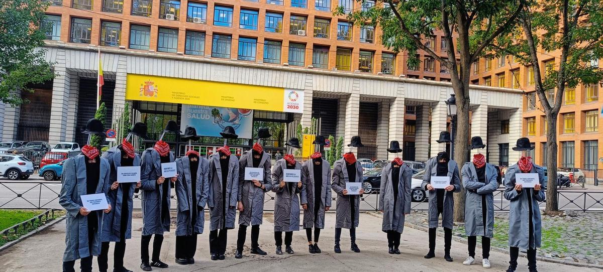La movilización, realizada en Madrid, trata de concienciar tanto a la sociedad como a la clase política.