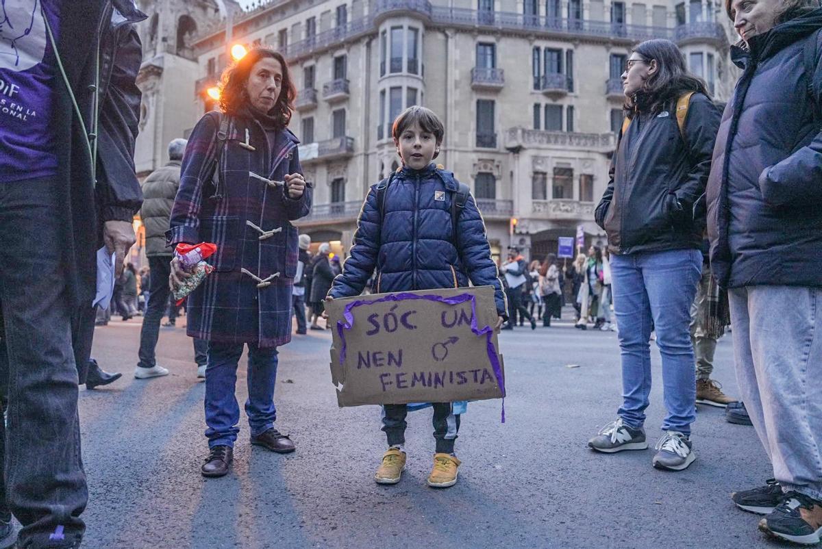 8M en las calles de Barcelona