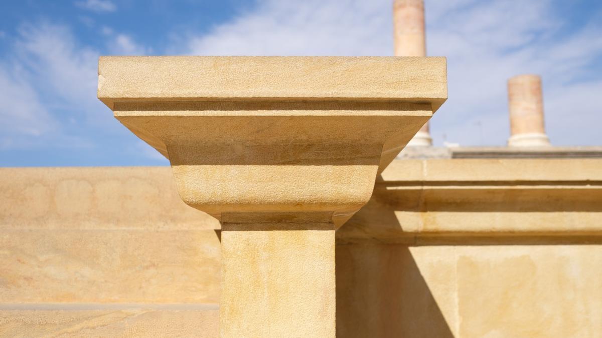 Detalle de escena del Teatro Romano