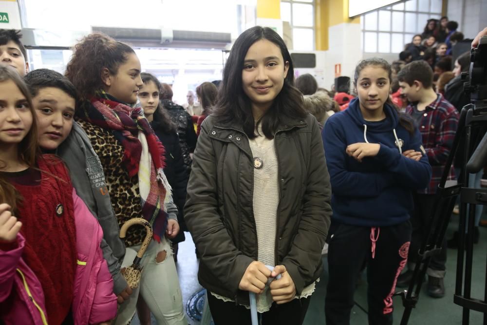 Versos de Rosalía en el mercado de O Calvario