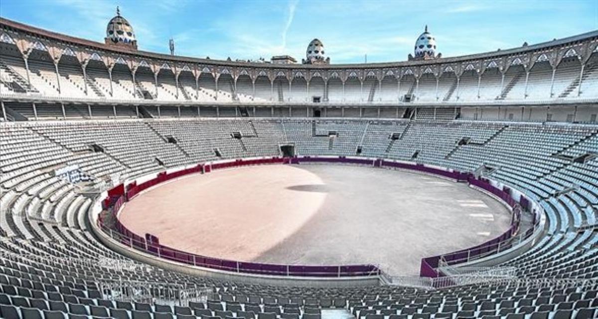 Aspecte interior de la plaça de toros Monumental, aquesta setmana. Aspecte interior de la plaça de toros Monumental, aquesta setmana.