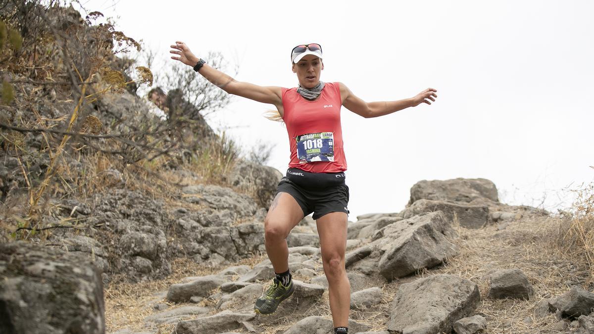 Yasmina Castro, durante la actual edición de la Artenara Trail